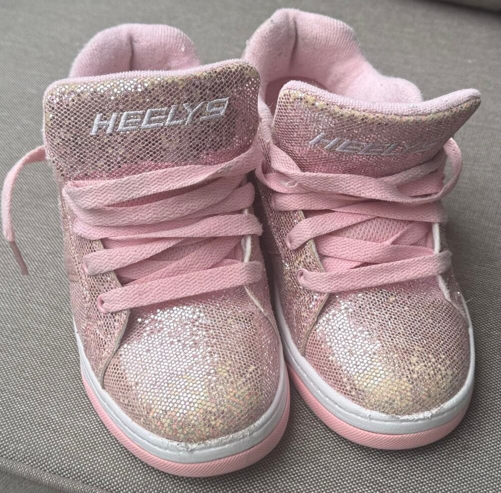 Heelys Split Pink Glitter Roller Shoes Youth 4 Womens 5